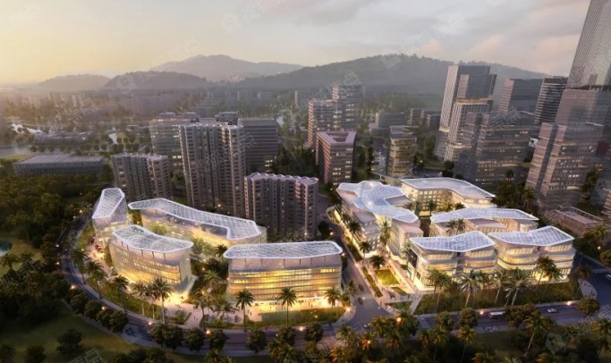 三亚华侨城项目建筑群鸟瞰(公开资料)