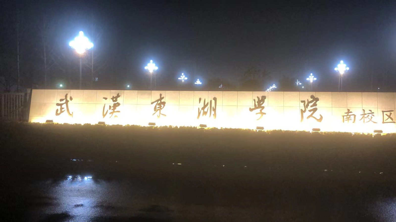 校园道路照明改造实景
